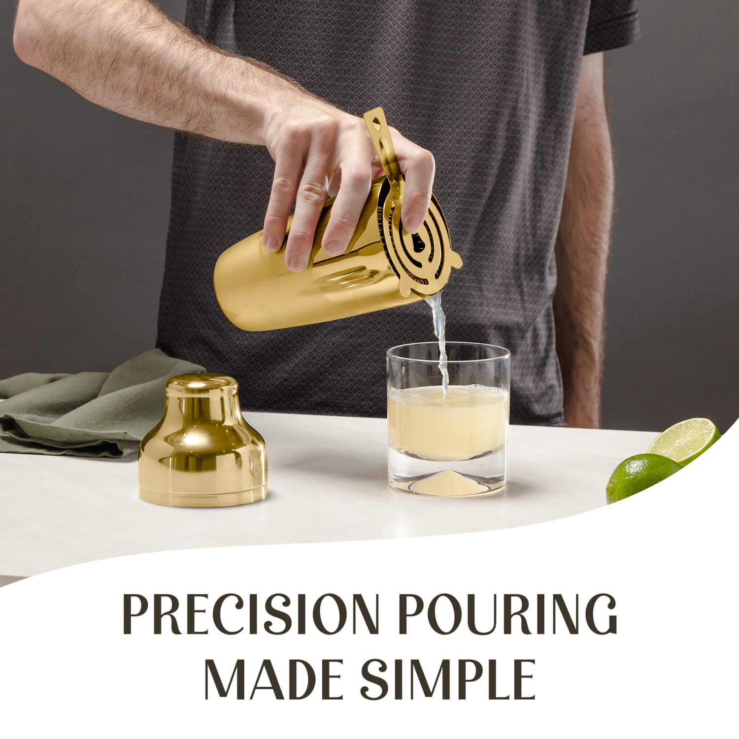 Pour Cocktails Like A Pro with Accurate Shaker Tools by Mixology & Craft