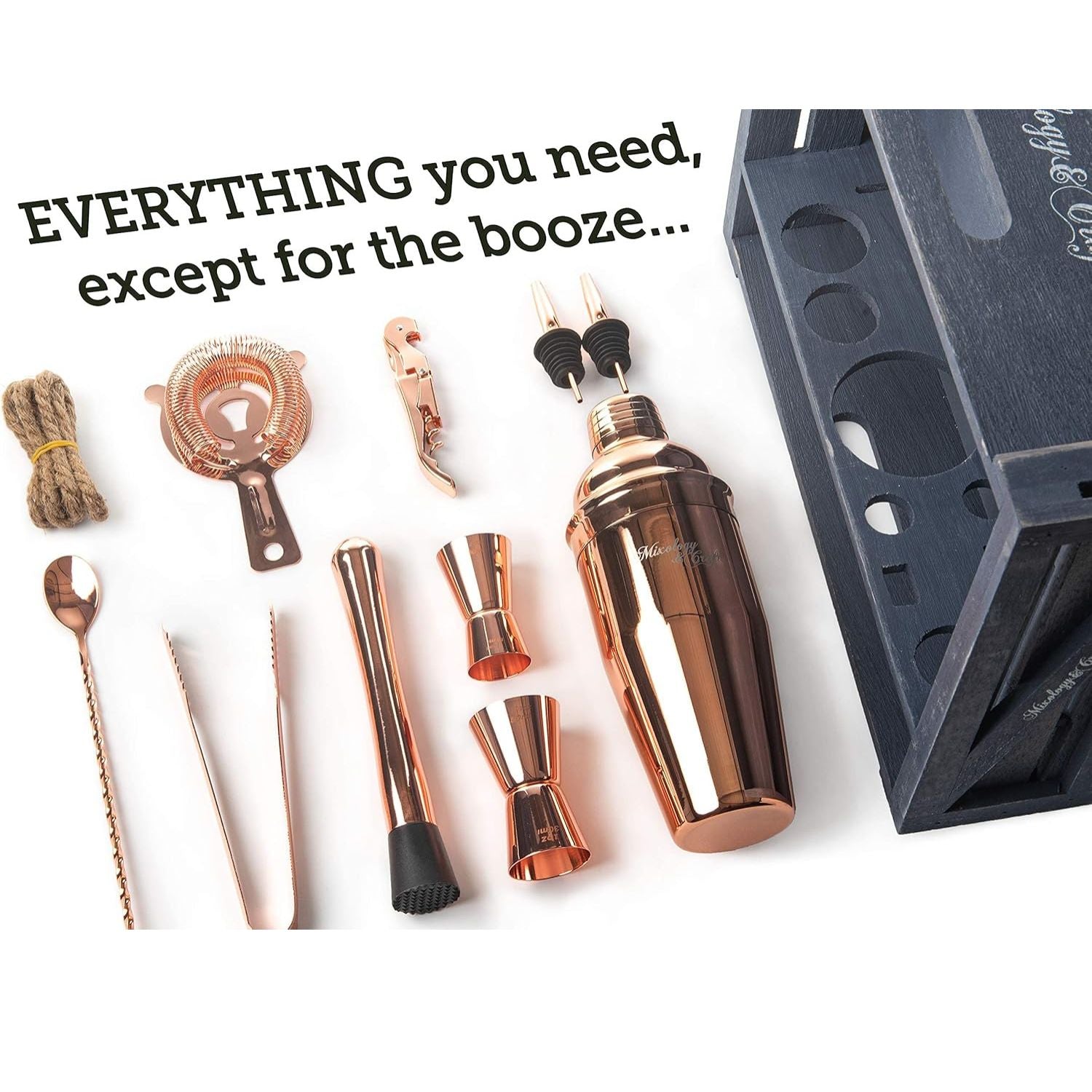 Everything You Need Except for the Booze – Complete Bartender Kit by Mixology & Craft