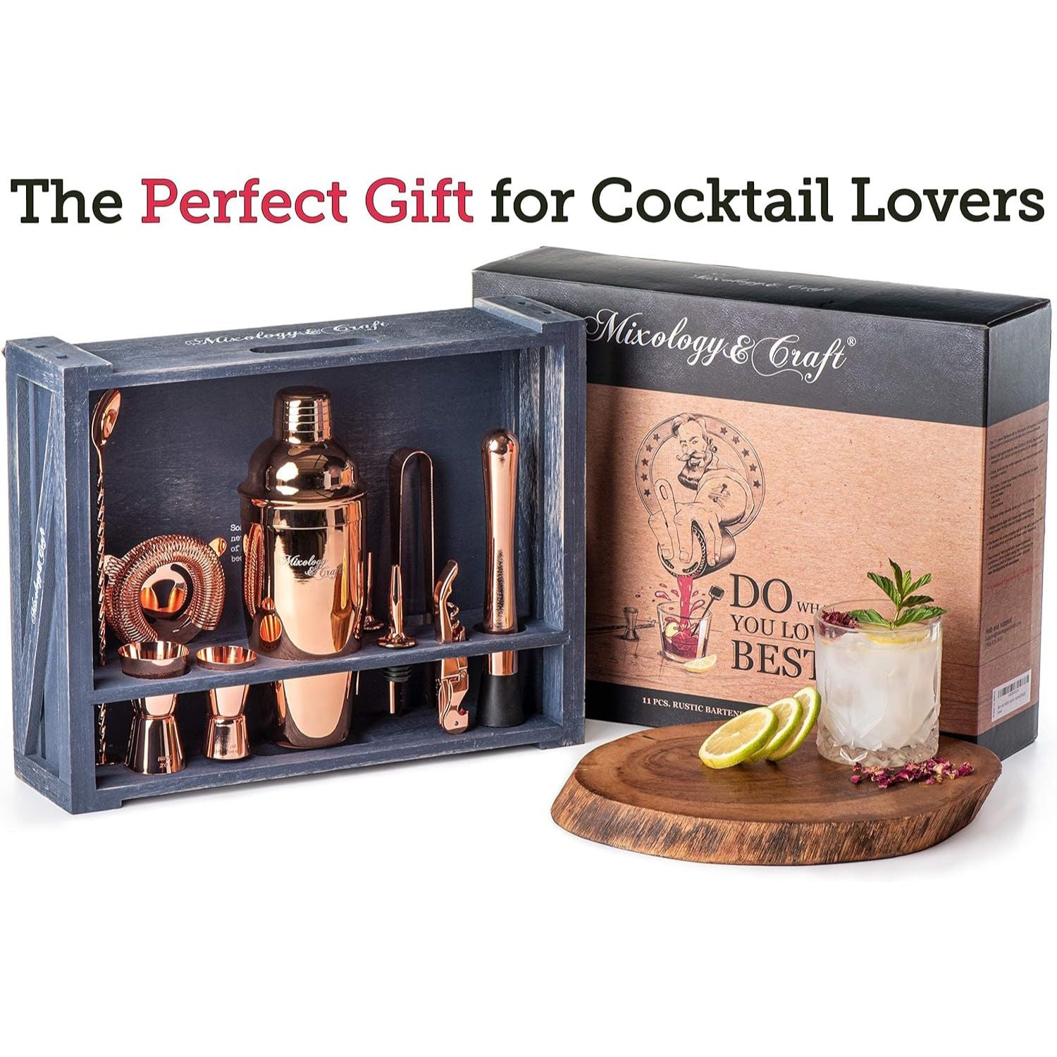 Perfect Gift for Cocktail Lovers – Mixology & Craft Bartender Kit