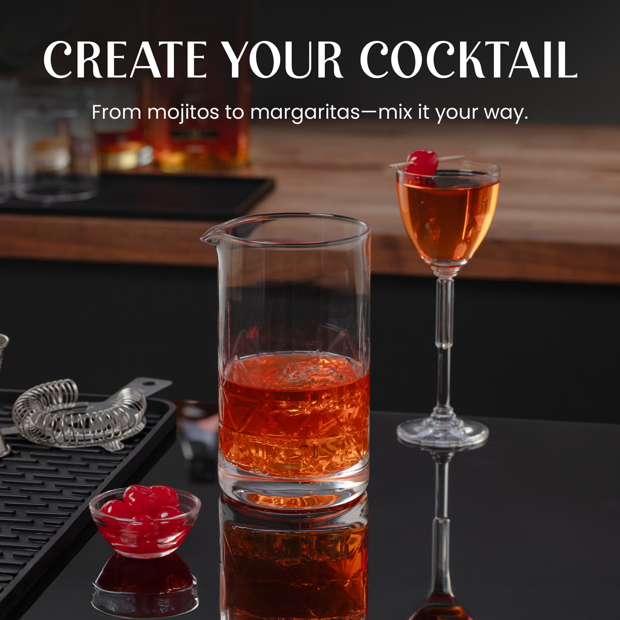 Lead-Free Crystal Cocktail Glass by Mixology & Craft