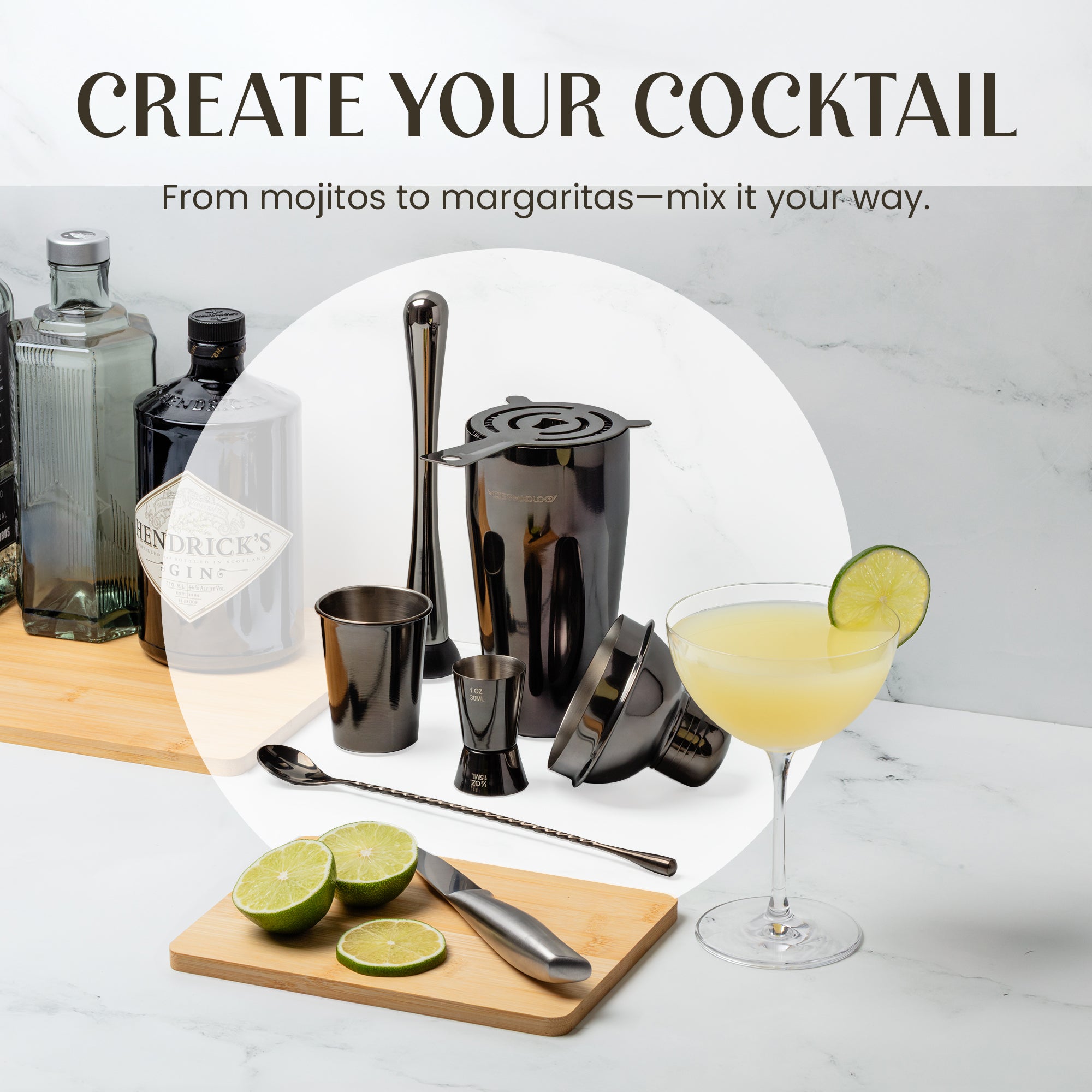 Crowd-Serving 710ml Cocktail Shaker by Mixology & Craft