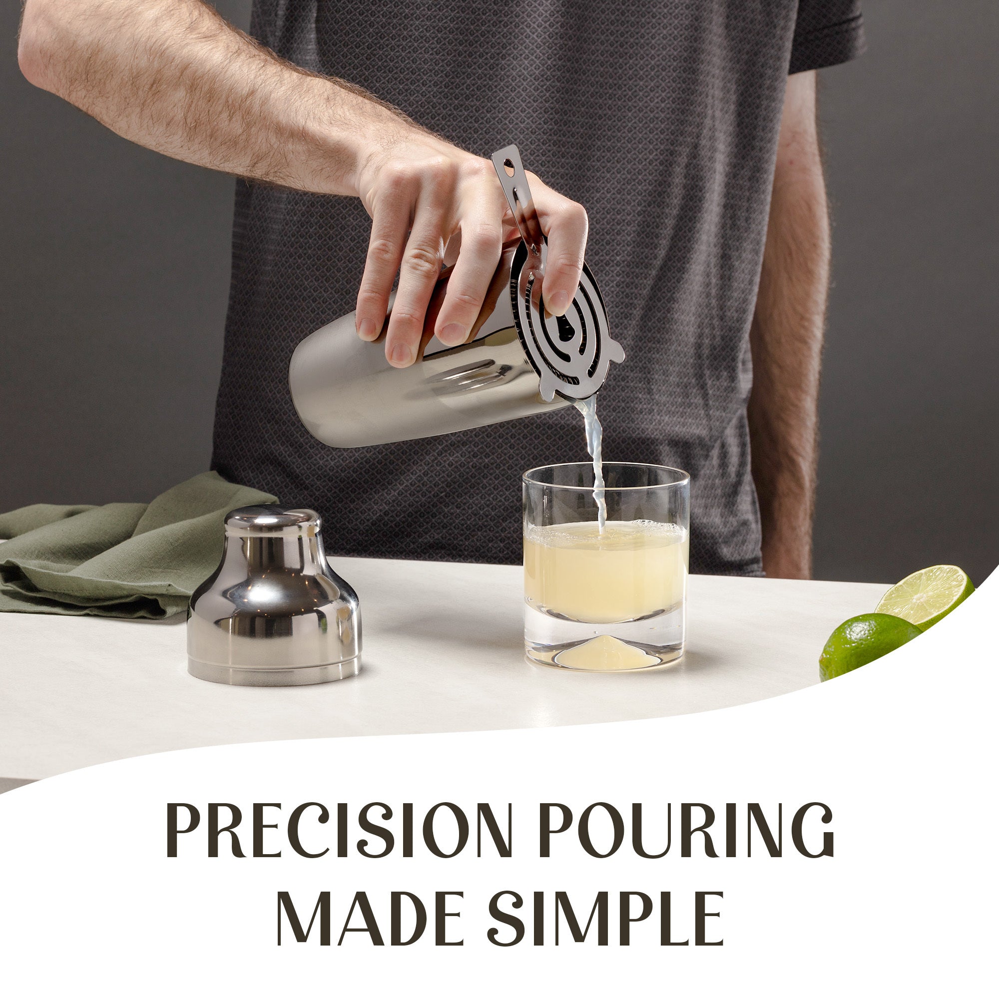 High-End Cocktail Kit for Shaking, Pouring, and Entertaining at Home by Mixology & Craft