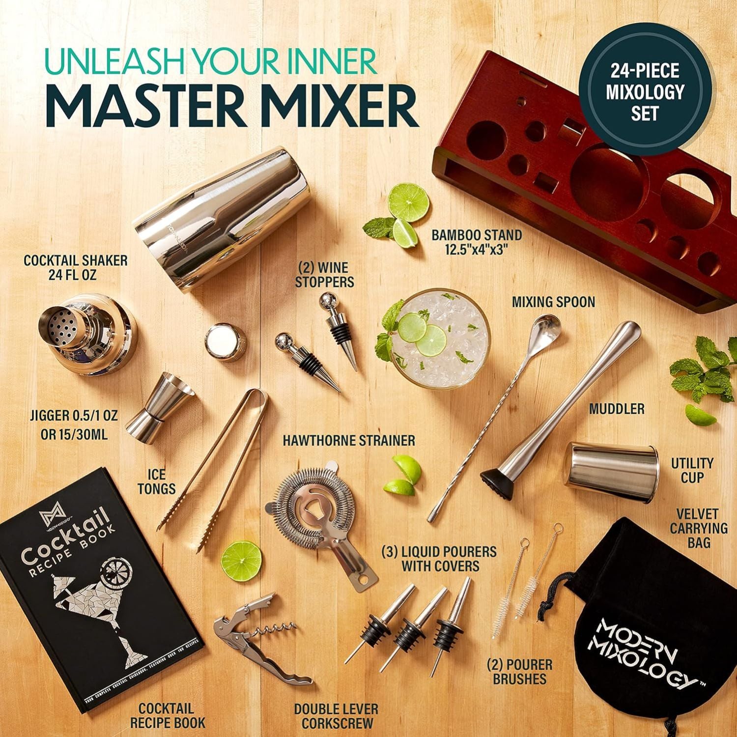 Unleash Your Inner Master Mixer with Bar Set by Mixology & Craft