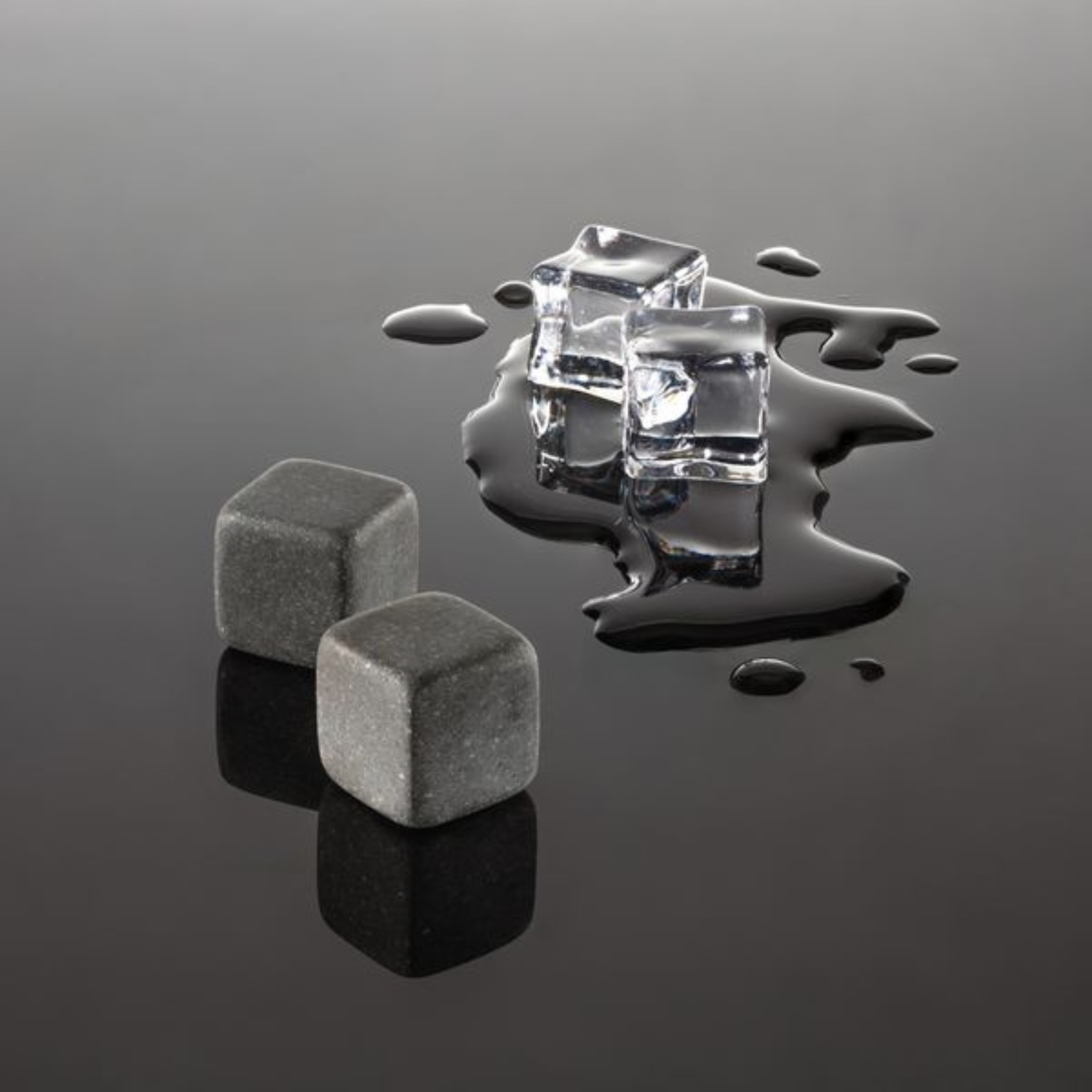 Cube-Shaped Granite Whiskey Stones Perfect for Chilling Spirits by Mixology & Craft