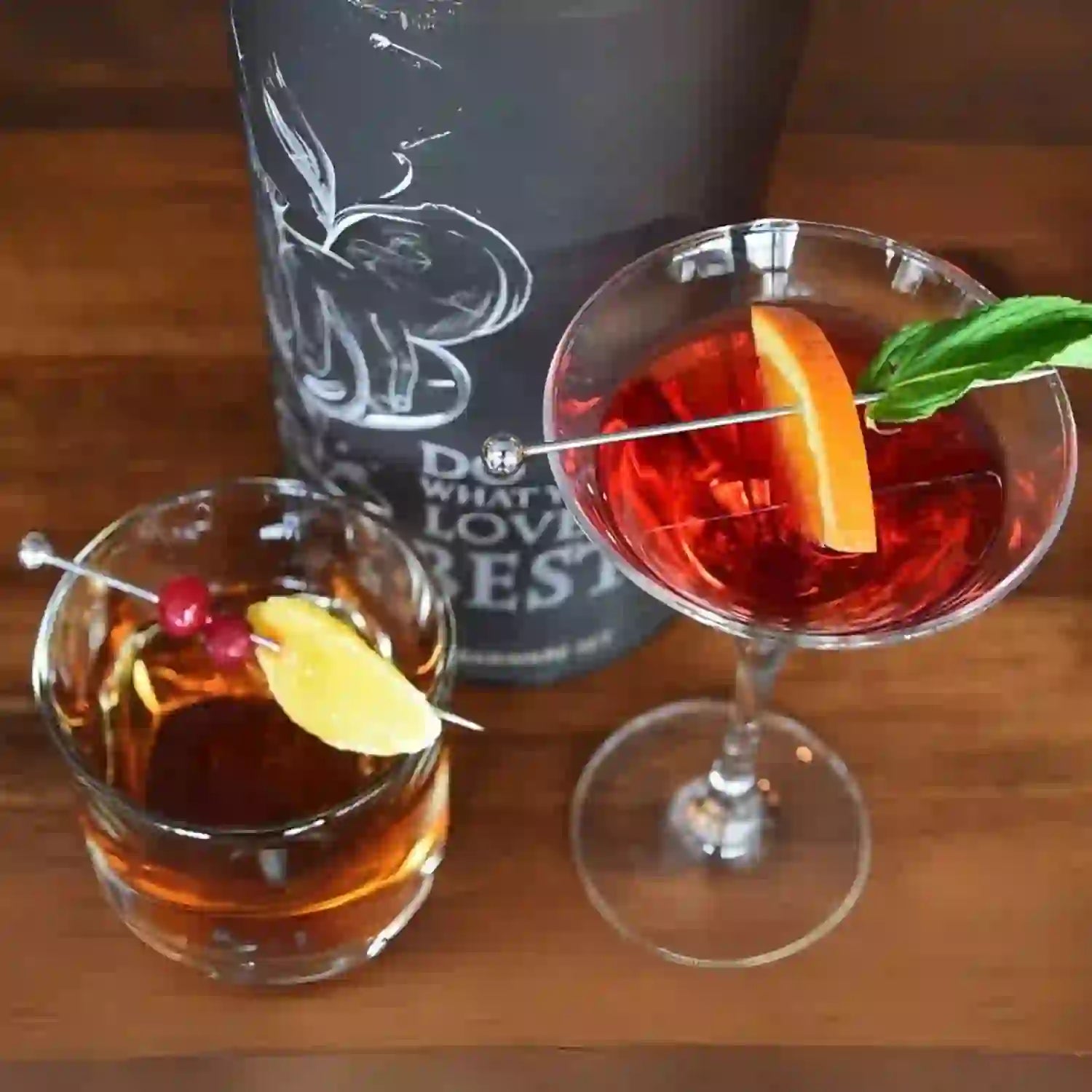 Cocktails made by Gather Round tools