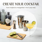 Professional 4-Piece Cocktail Shaker Set for Bartenders and Home Mixology by Mixology & Craft