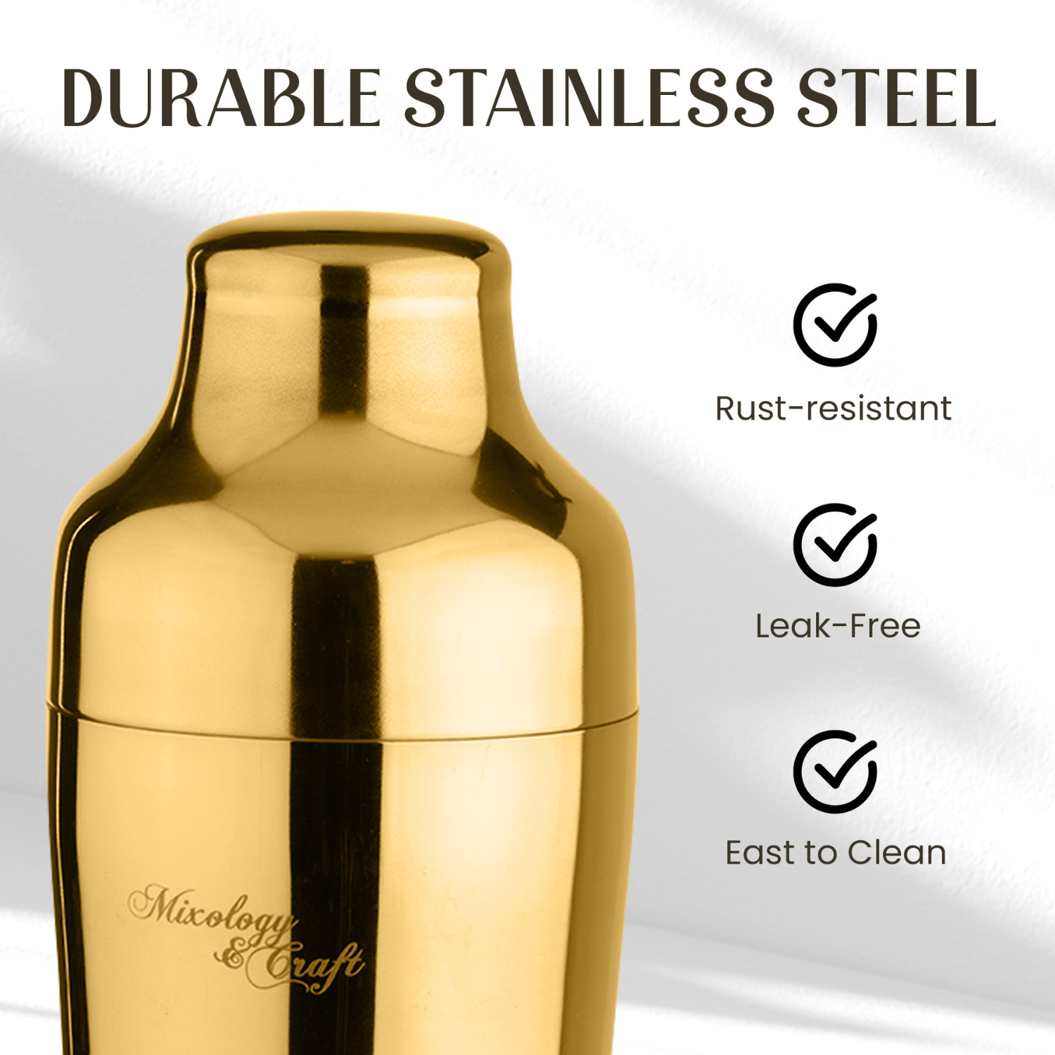 Bartender Kit Crafted From Durable Stainless Steel by Mixology & Craft