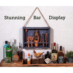 11-Piece Bartender Kit with Rustic Wood Stand