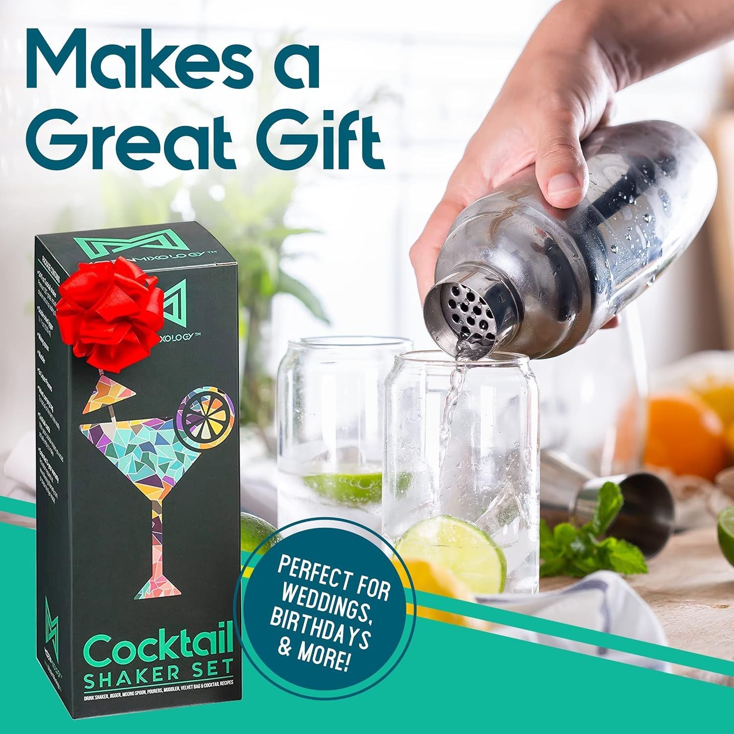 Cocktail Shaker Set – Ideal Gift for Mixology Lovers by Mixology & Craft