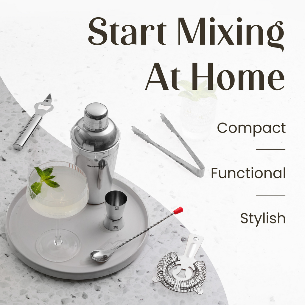 Compact and Stylish Bartender Kit – Start Mixing at Home with Ease by Mixology & Craft