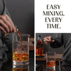 24oz Cocktail Mixer Glass Designed for Easy Pouring by Mixology & Craft