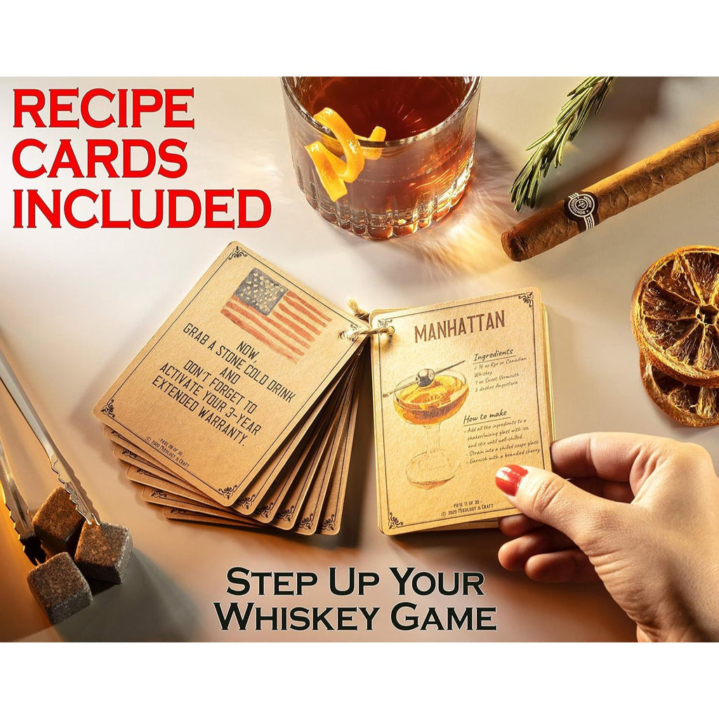Step Up Your Whiskey Game — Recipe Cards Included by Mixology & Craft