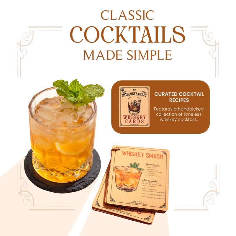 Diamond Glassware and Cocktail Guide Included by Mixology & Craft