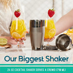 Crowd-Serving 710ml Cocktail Shaker by Mixology & Craft