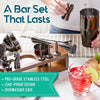 Premium Stainless Steel Bartender Kit by Mixology & Craft