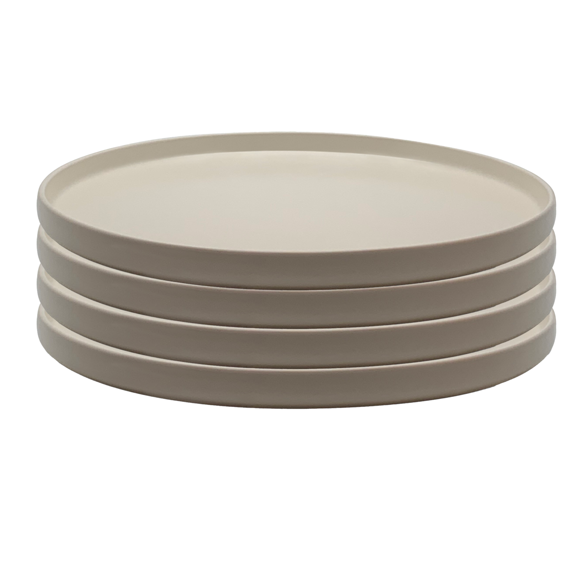 The Rim Salad Plate -Small Plate - Set of 4 (Beige) by Gather Round