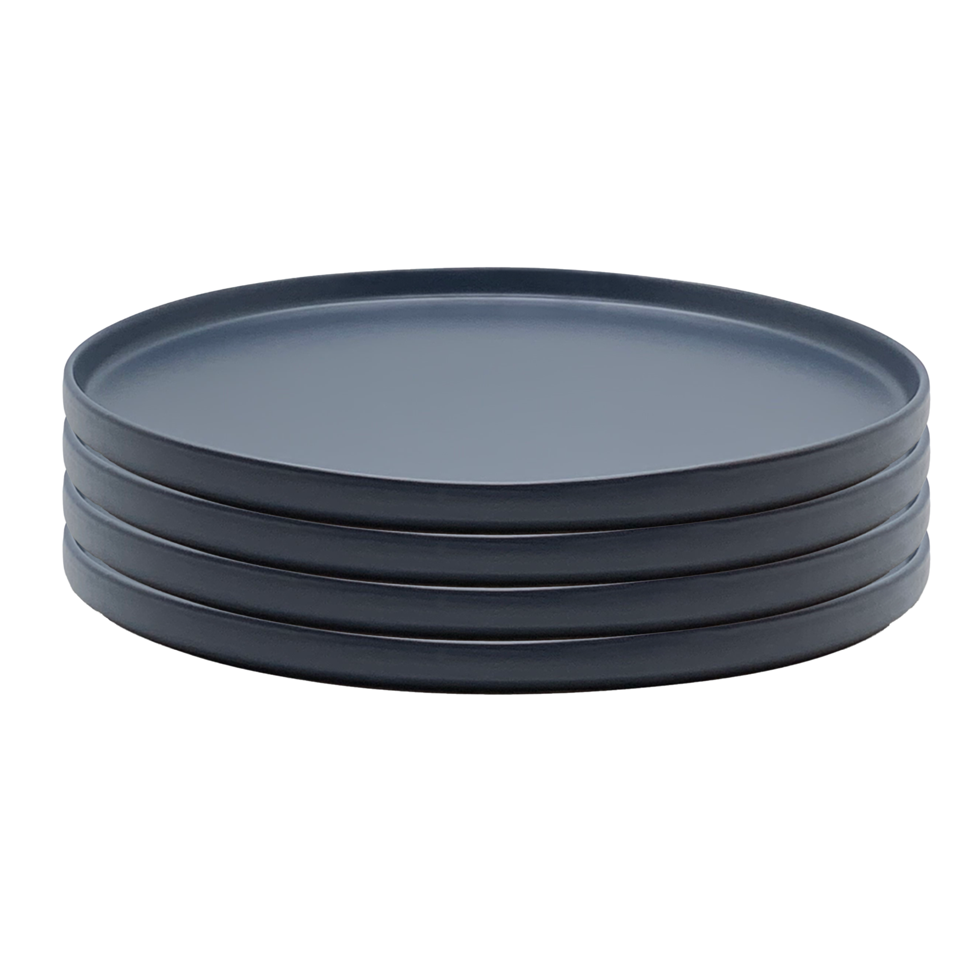 The Rim Salad Plate -Small Plate - Set of 4 (Slate) by Gather Round