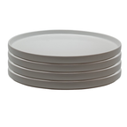 The Rim Salad Plate -Small Plate - Set of 4 (White) by Gather Round