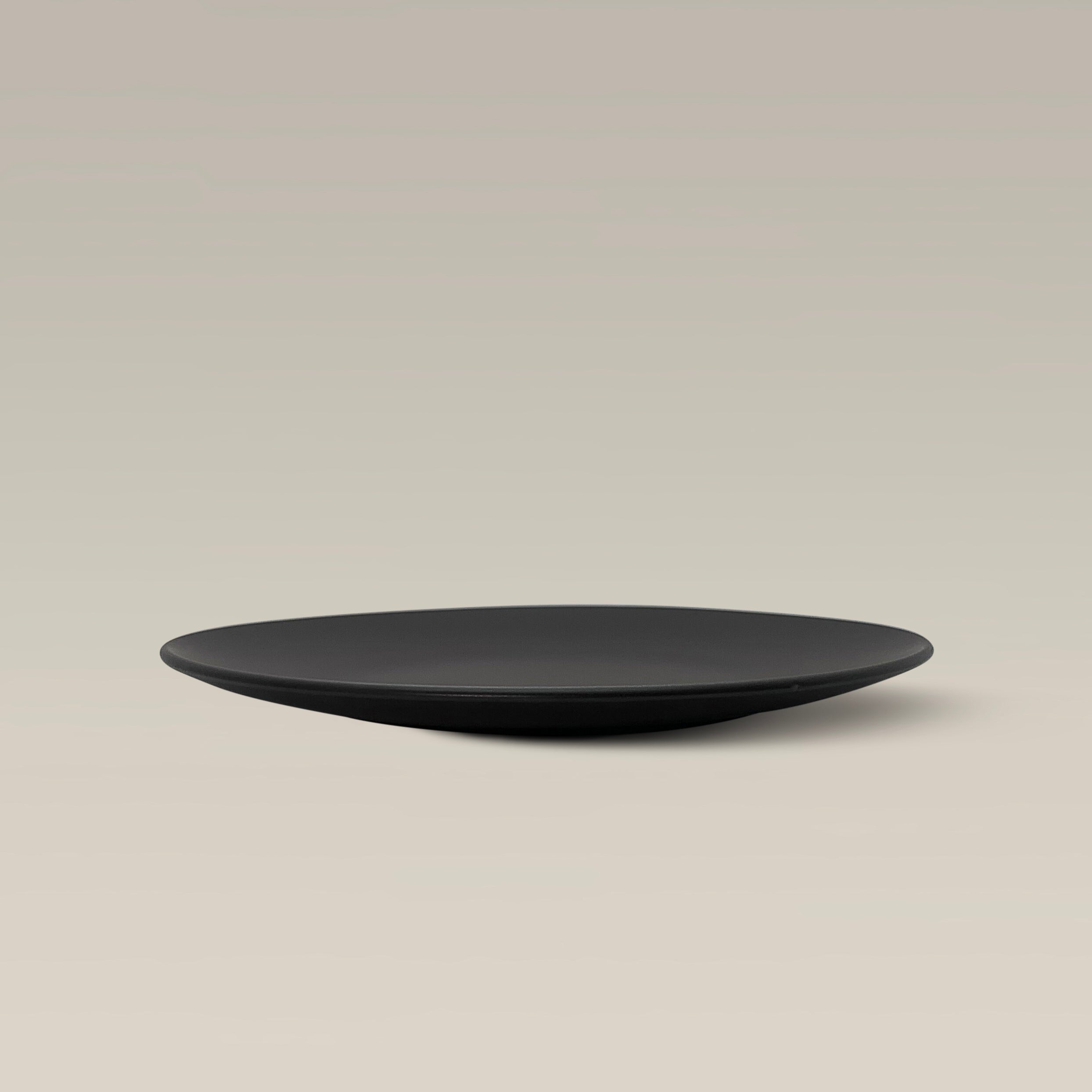 The Contour Dinner Plate Semi-Matte Finish - Black by Gather Round
