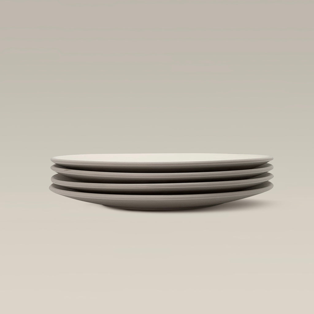 The Contour Dinner Plate - Set of 4 (Beige) by Gather Round
