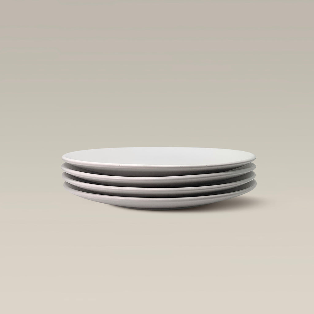The Contour Salad Plate - Set of 4 (White) by Gather Round