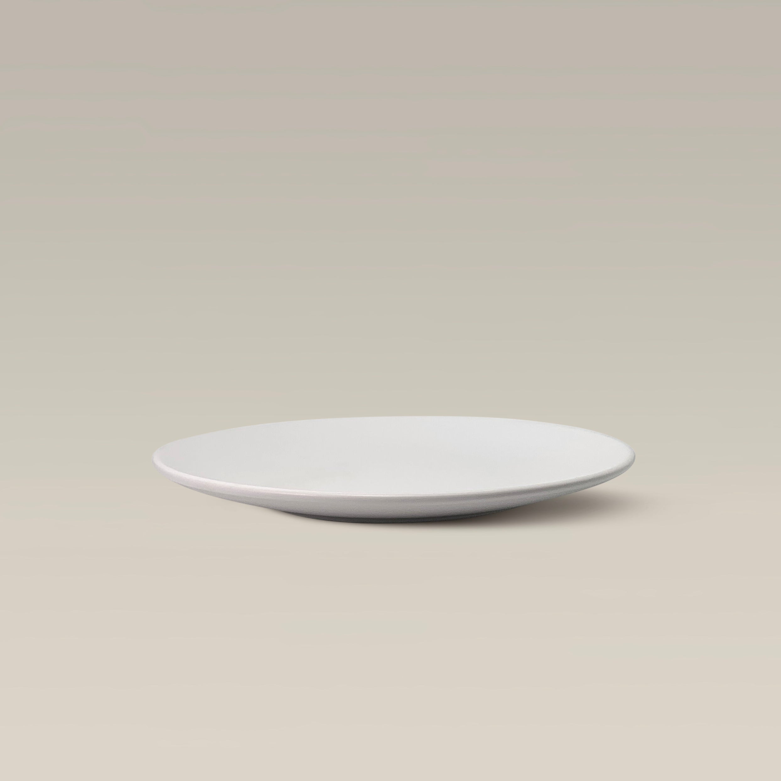 The Contour Salad Plate Semi-Matte Finish - White by Gather Round