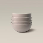 Stackable Contour Bowls, Dishwasher and Microwave Safe - White by Gather Round