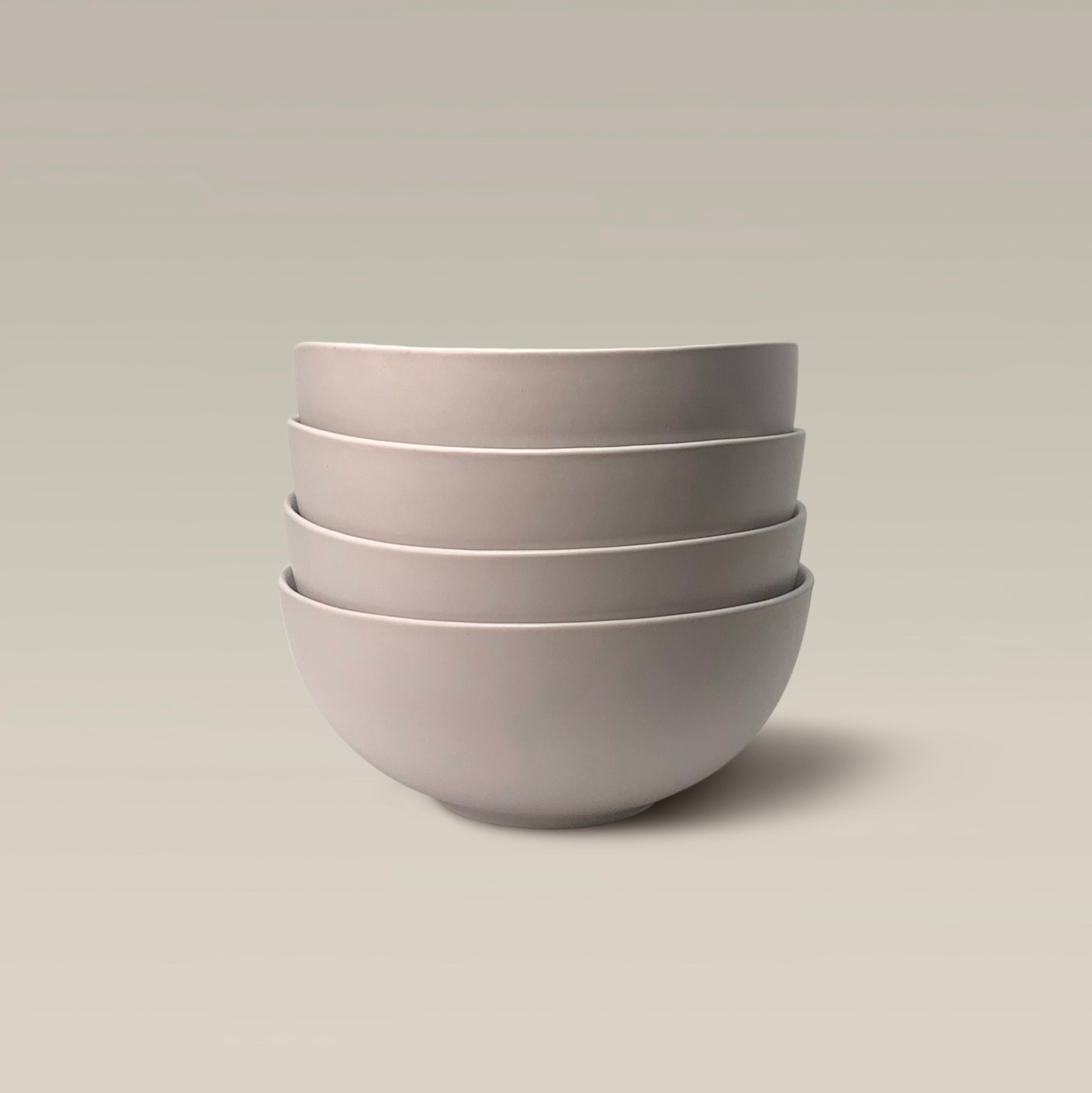 Stackable Contour Bowls, Dishwasher and Microwave Safe - White by Gather Round