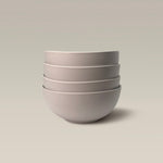 Stackable Contour Bowls, Dishwasher and Microwave Safe - White by Gather Round