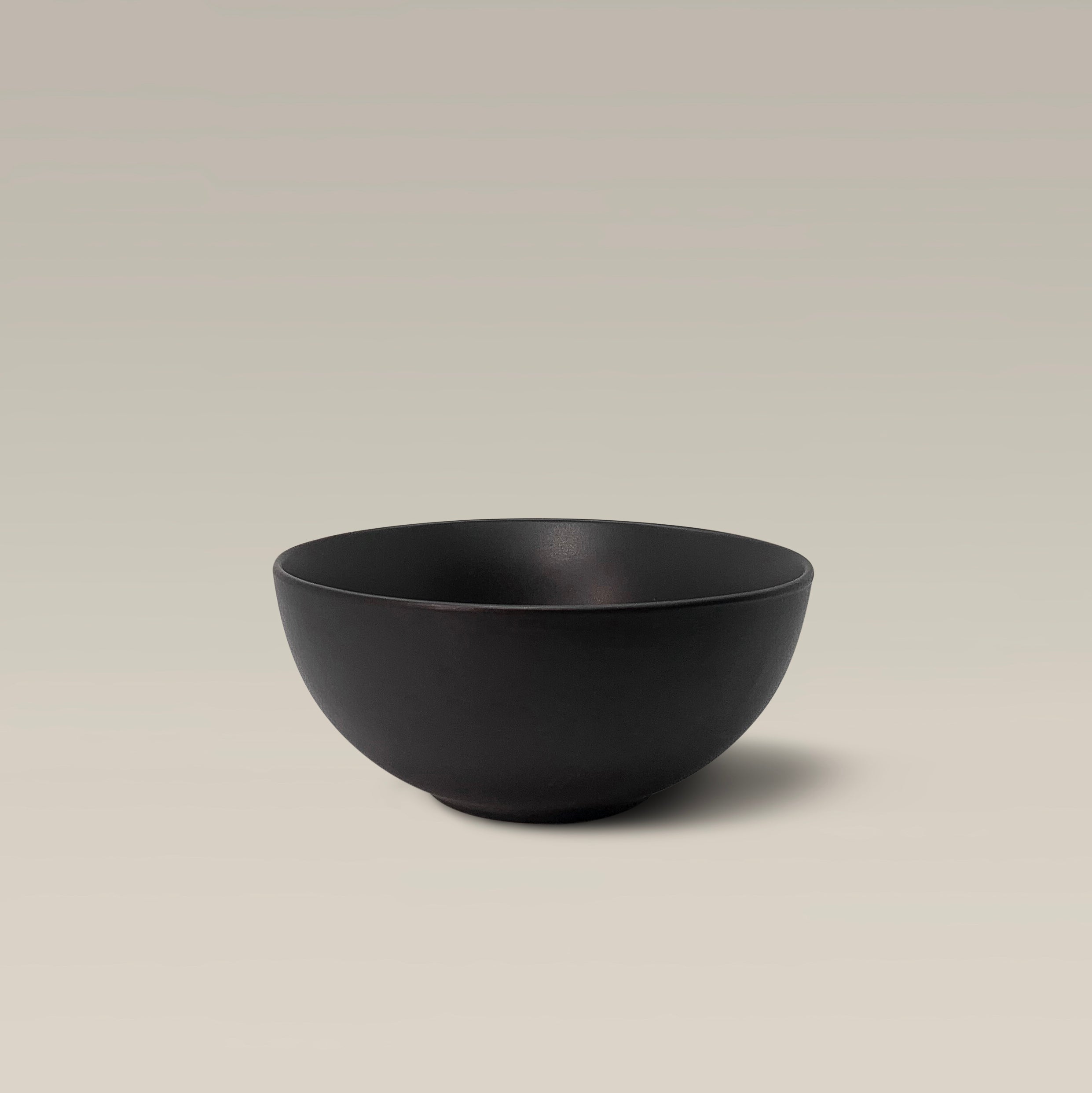 Modern Semi-Matte Ceramic Bowls for Everyday Use - Black by Gather Round