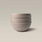 Stackable Contour Bowls, Dishwasher and Microwave Safe - Beige by Gather Round