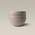 Stackable Contour Bowls, Dishwasher and Microwave Safe - Beige by Gather Round